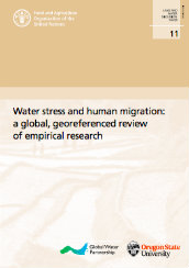 Water stress and human migration: a global, georeferenced review of empirical research